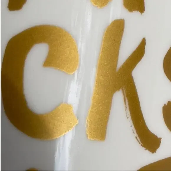 Starbucks Mug 16 oz White With Gold Starbucks Coffee Lettering - No Chips/Cracks - Picture 13 of 15